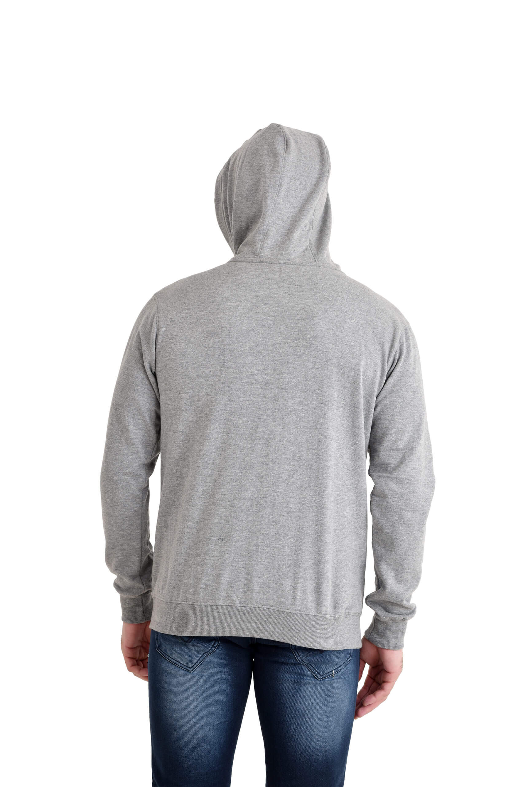 Men Basic Hoody GREY MELANGE - Image 6