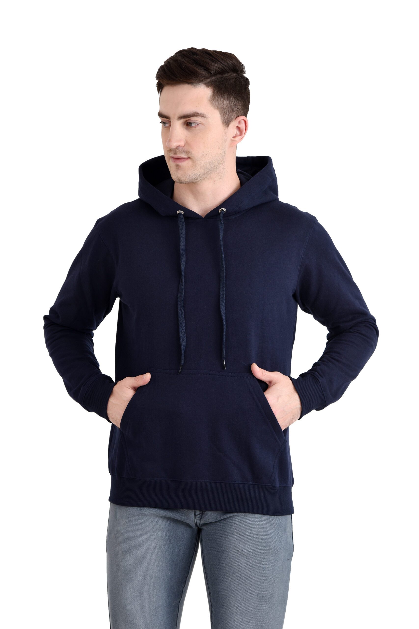Men Basic Hoody NAVY BLUE