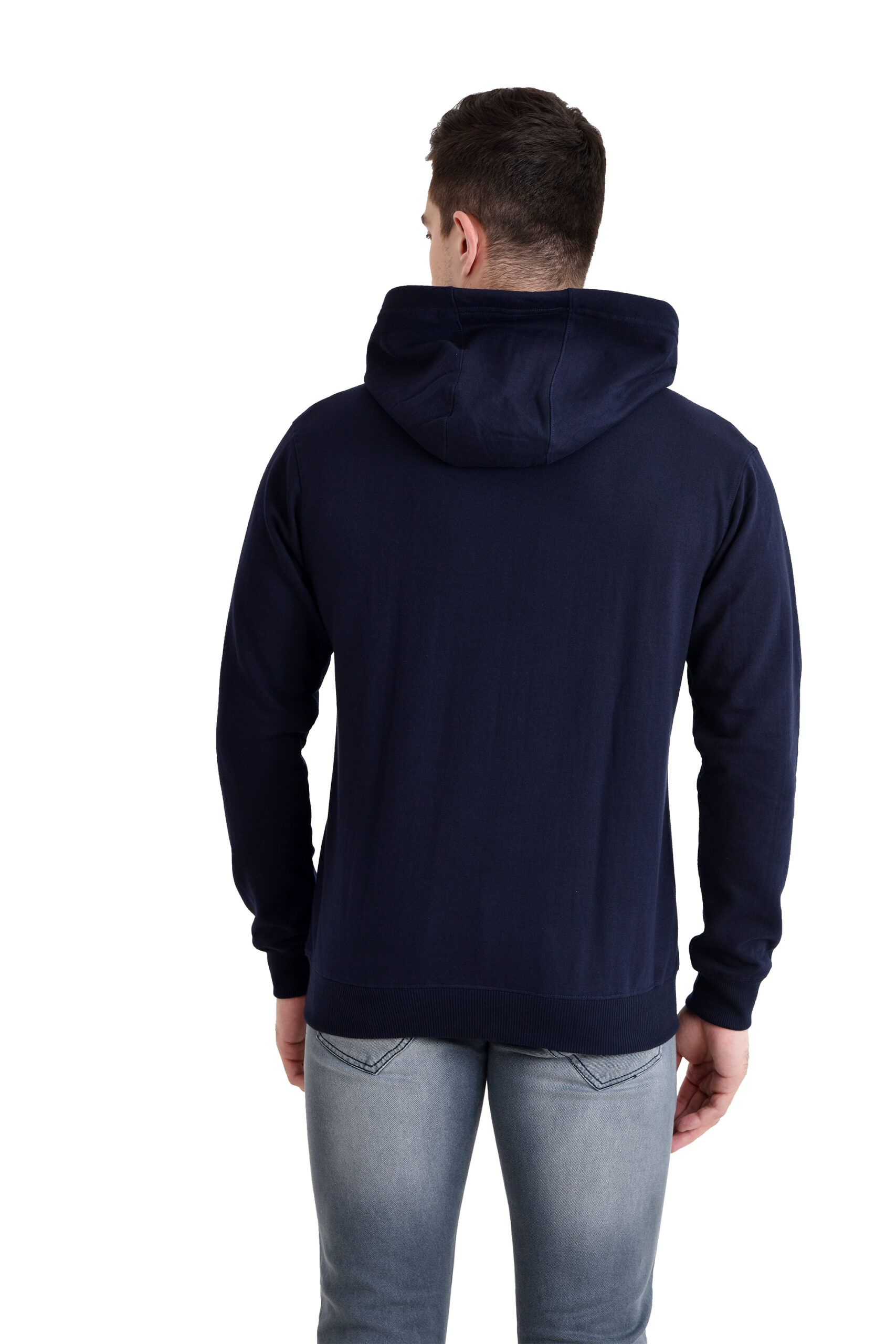 Men Basic Hoody NAVY BLUE - Image 4