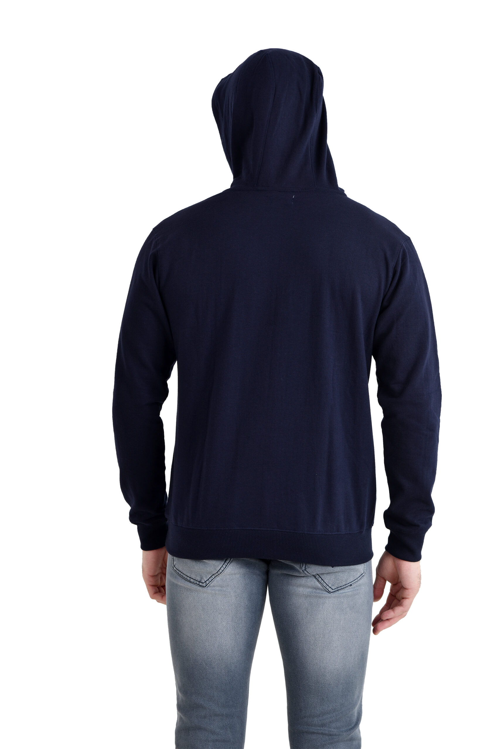 Men Basic Hoody NAVY BLUE - Image 3