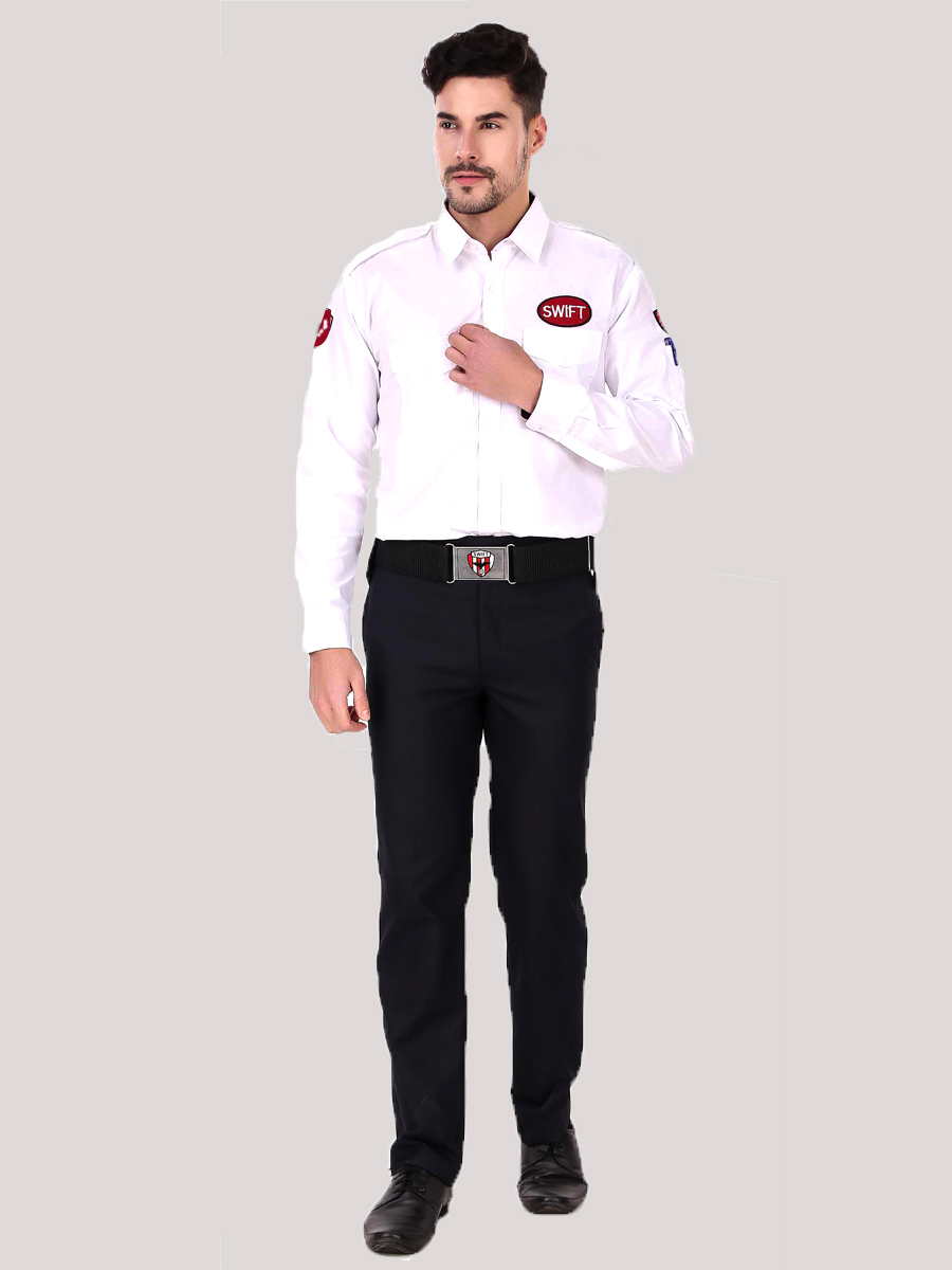 Security Guard White Shirt Uniform