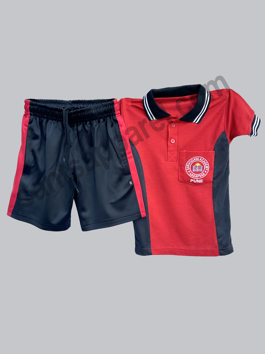 School Sports Uniform, Tshirt & Half Pant