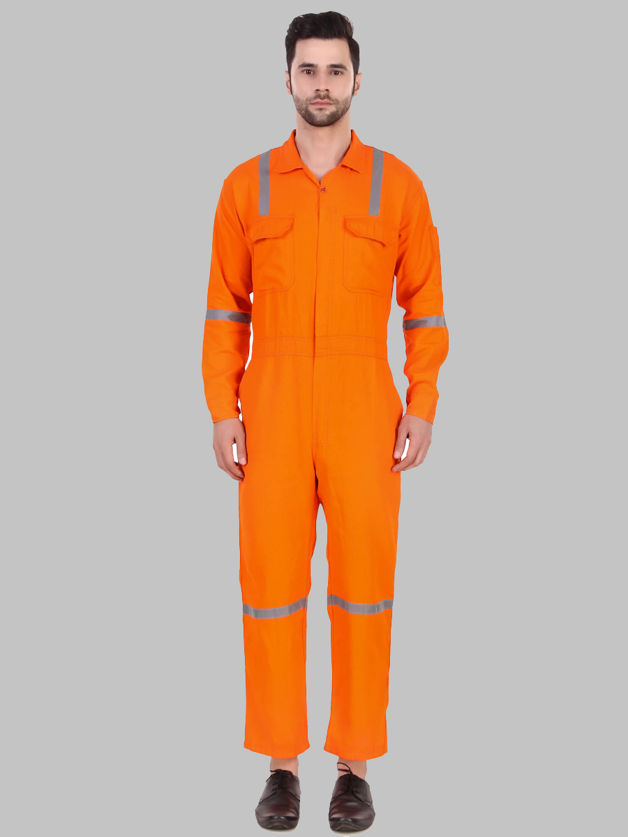 Orange full sleeve workwear Dangri/coverall
